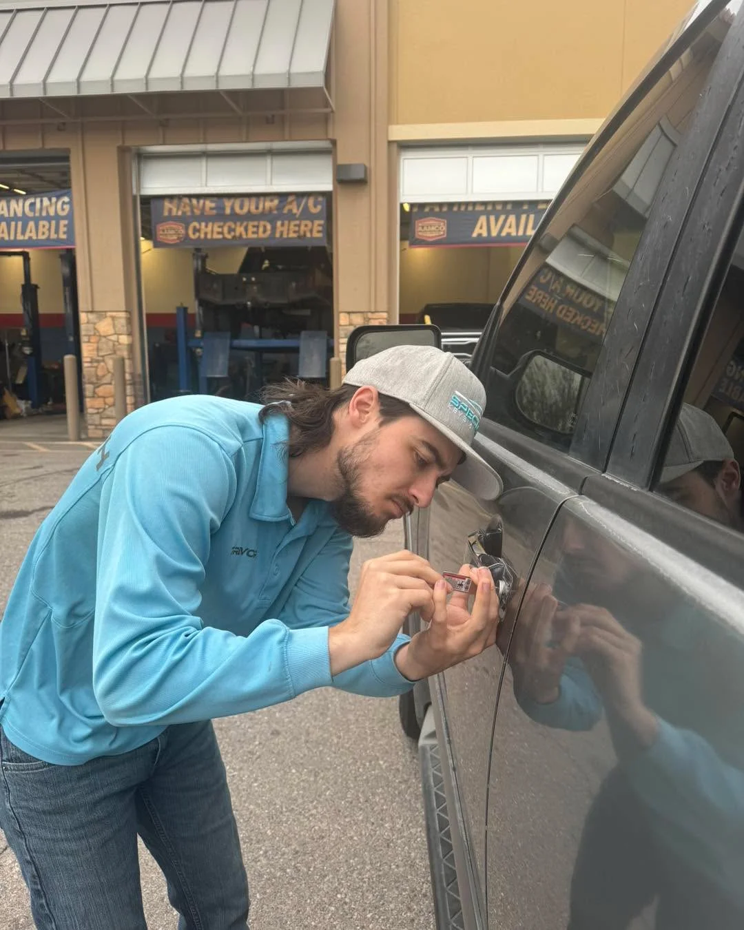 Trevor providing car locksmith services